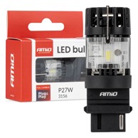 AMIO LED žarulja LumiTec 3156 P27W 12V Full CANBUS AMIO-04690, 1 kom, bijela