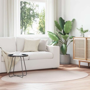 Tepih HUARTE, bež, 140x200 cm, ovalni