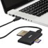 HAMA Čitač kartica USB 3.0 multi-čitač kartica SD/MicroSD/CF/MS, crna
