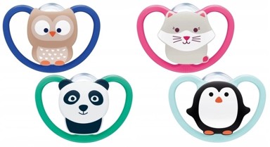 NUK Dude varalice 739501, silikonske, 18-36mj, šarene