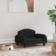 Krevet za pse od tkanine, 50 × 40 × 30 cm, crna