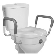 WC pomoćna školjka za starije osobe s naslonima za ruke