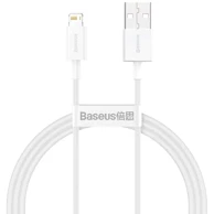 BASEUS Kabel Lightning CALYS-A02, bijeli, 1m, USB A na Lightning