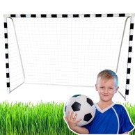 Veliki nogometni gol s metalnom konstrukcijom 300x200x110 cm, crna