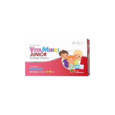 ACTIVLAB VitaMinki Junior vitamini za djecu jagoda, 30 x 3 g