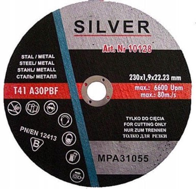 SILVER Metalna ploča za rezanje čelika 230 x 1.9 cutting