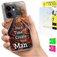 Maskica za Oppo Reno 13F 5G / 13 FS 5G, sa zaštitnim staklom
