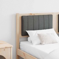 Tapecirano uzglavlje smeđe 140 cm masivni bor i tkanina