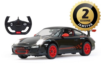 JAMARA Auto na daljinsko upravljanje Delux Porsche GT3 RS, crni, 1:14