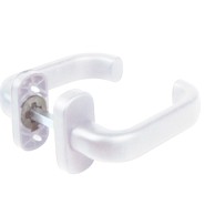 Kvaka za vrata rozeta plastična crna