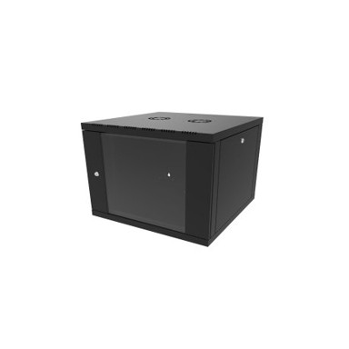 CANOVATE zidni ormar SINGLE 6U, 600x450x376 mm, crni  