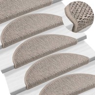 Samoljepljivi otirači za stepenice 15 kom 56x17x3 cm srebrni