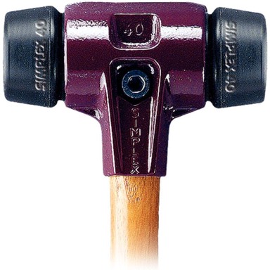 HALDER Čekić Simplex s gumenim glavama 30 mm, 0,35 kg