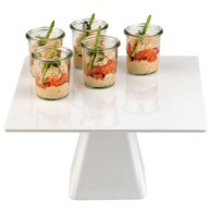HENDI Kvadratni melaminski stalak za torte 310 x 310 x 80 mm 566589