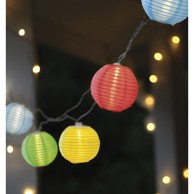 STAR TRADING Svjetlosni LED lanac sa lampionima pogodan za eksterijer Festival, dužine 4,5 m