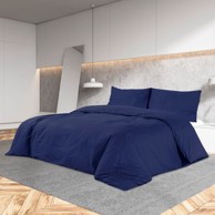 Zaštitna navlaka za krevet modri 140x200 cm pamučni