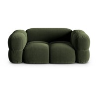 COSMOPOLITAN DESIGN Zelena baršunasti sofa 180 cm Loretto, 180x100x68 cm