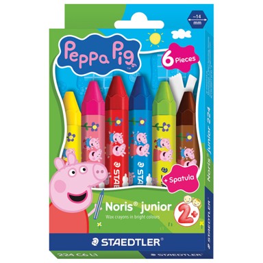 STAEDTLER Voštane boje Noris Junior Peppa Pig, jumbo, 6 boja