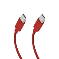 SBS USB-C na USB-C kabel TECABLETISSUETCCR, 1,5 m, 60 W, pleteni, crveni
