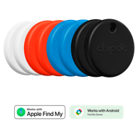 CHIPOLO Bluetooth lokator Pop, crni/bijeli/crveni/plavi, 8 kom CH061