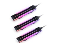 LIAN LI Svjetleće trake za ventilator UNI FAN P28, ARGB, crna, 3 komada (P28ARGB-B)