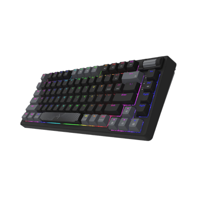 NIKCORP Gaming tipkovnica 75%, mehanička, 81 tipka, HaiMu Silent, Hot-Swap, RGB, USB-C, crna