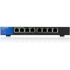 LINKSYS Mrežni preklopnik LGS108P, 8 x Gigabit Ethernet PoE, neupravljani L2, crni