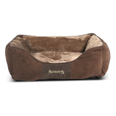 SCRUFFS Krevet Chester M, 50×60 cm, smeđi pliš