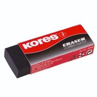 KORES Gumica za brisanje, crna