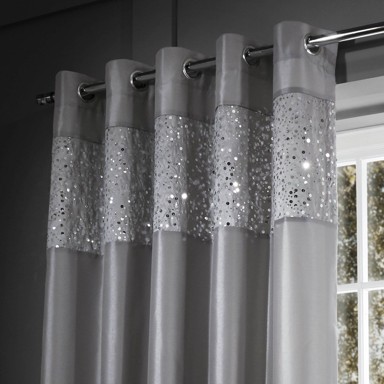 CATHERINE LANSFIELD Sive zavjese u setu 2 kom 168x183 cm Glitzy Sequin