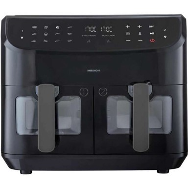 MEDION Friteza na zrak LIFE P20, crna, 2600 W, 8.7 L
