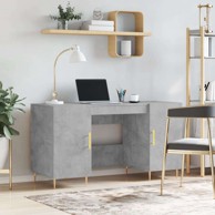Radni stol 140x50x75 cm od konstruiranog drva, sivi