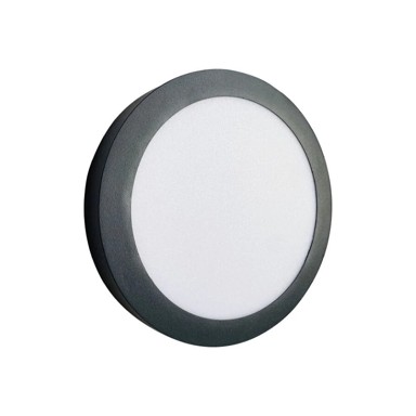 FEROTEHNA Rasvjeta nadgradna LED 12W, 900lm, 4000K, okrugla, siva