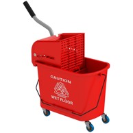 HOMESTAR Kanta za mop s cjedilom, 60 x 27 x 70,5 cm, crvena