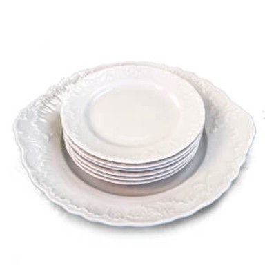 GURAL PORSELEN Porculanski set za kolače 7/1, bijeli