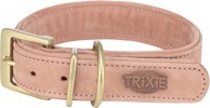 TRIXIE Ogrlica za pse Pure, kožna, M–L, 39–46 cm / 35 mm, roza