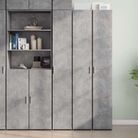 Visoka komoda boja betona 30x42 5x185 cm od konstruiranog drva , beton siva