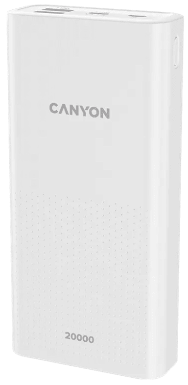 CANYON Prijenosna baterija PB-2001, 20000 mAh, bijela