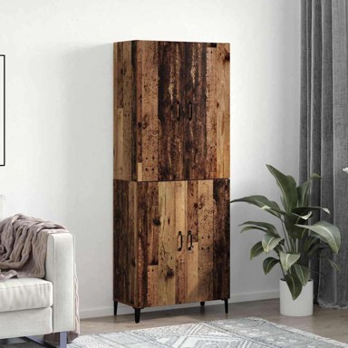 Highboard 69,5x34x180 cm konstruirano drvo, staro drvo  