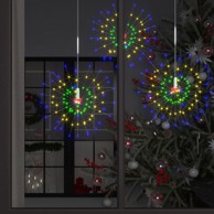 Božićna svjetla Vatromet, 10 kom, 1400 LED, 20 cm, višebojna