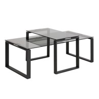 ACTONA Stolići Katrine Set 2 kom Staklena ploča