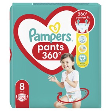 PAMPERS Pelene gaćice, Pants, veličina 8, 19 kg+, 32 kom