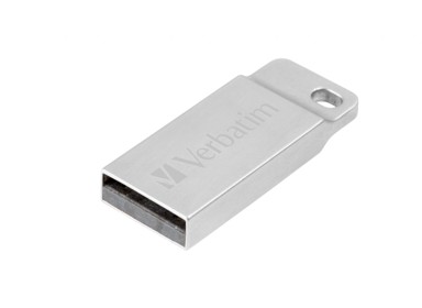 VERBATIM USB memorija, 16 GB, USB 2.0, metal, srebrna