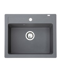 METALAC Sudoper Standardni Xgranit Xquadro 60, 600x500, grafit