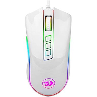 REDRAGON Miš Cobra M711W, bijeli, optički, 5000 dpi, RGB, USB