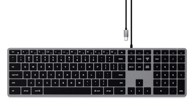 SATECHI Tipkovnica Slim W3, USB-C, siva, US