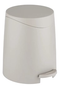 ALLSTAR Smeđe-siva plastična kanta za smeće s pedalom, 3 l Portes