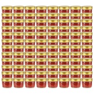 Staklenke za džem sa zlatnim poklopcima 96 kom 110 ml