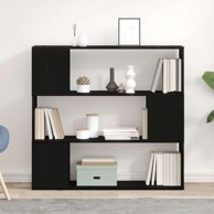 Polica za knjige, crni hrast, 100x24x94 cm, konstruirano drvo