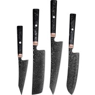 Set damaščanskih kuhinjskih noževa RY-38068, crni